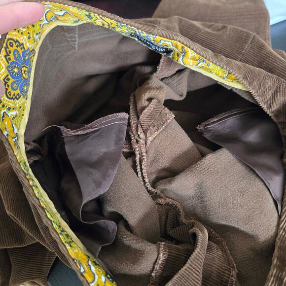 J. McLaughlin Corduroy Pants Brown High Rise Flat Front Straight Leg Women 4 - Picture 7 of 12